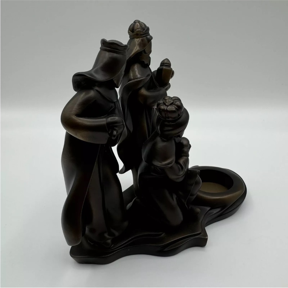 PartyLite Holy Night Three Kings Tealight Holder P9431 Bronze Christmas Wise Men - Picture 13 of 15